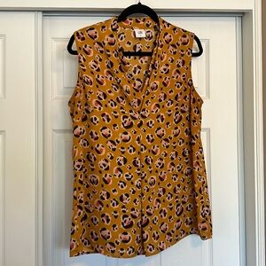 CAbi v neck blouse, size L